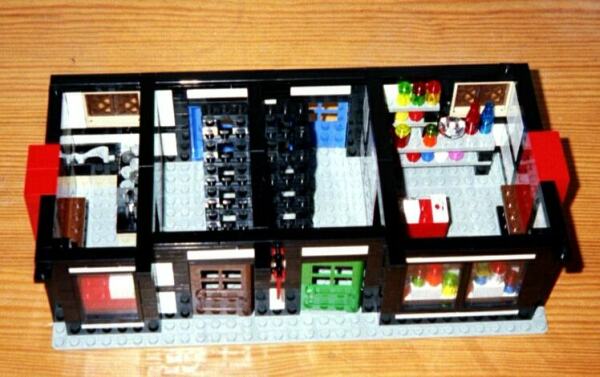 Building instructions for LEGO Half-Timbered Shops model by Lions ...  Ground floor interiors