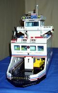 LEGO car ferry front view, link to larger picture